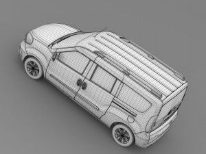 fiat doblo maxi 152 2015 3D Model