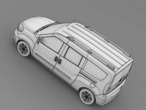 fiat doblo maxi 152 2015 3D Model
