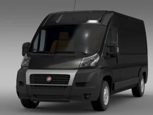 fiat ducato maxi van l3h2 2006-2014 3D Model