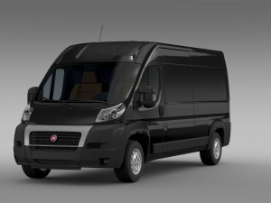 fiat ducato maxi van l3h2 2006-2014 3Dモデル