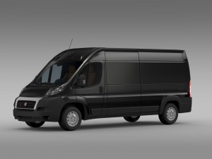 fiat ducato maxi van l3h2 2006-2014 3Dモデル