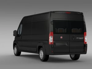 fiat ducato maxi van l3h2 2006-2014 3D Model