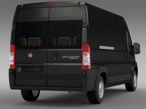 fiat ducato maxi van l3h2 2006-2014 3Dモデル