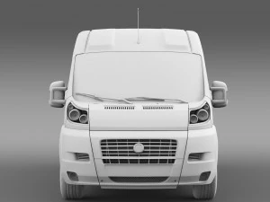 fiat ducato maxi van l3h2 2006-2014 3D Model