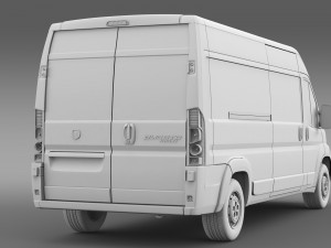 fiat ducato maxi van l3h2 2006-2014 3Dモデル