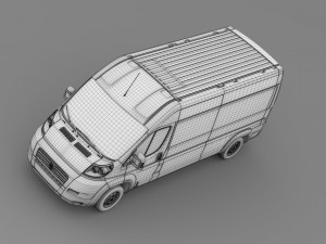 fiat ducato maxi van l3h2 2006-2014 3Dモデル