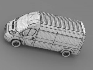 fiat ducato maxi van l3h2 2006-2014 3D Model