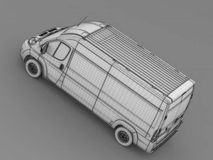 fiat ducato maxi van l3h2 2006-2014 3D Model