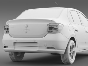 renault logan 2015 Model 3D