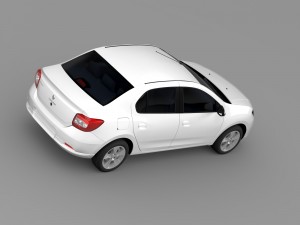 renault logan 2015 Model 3D