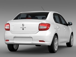 renault logan 2015 Model 3D