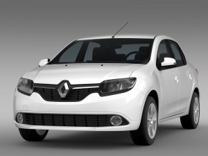 renault logan 2015 Model 3D