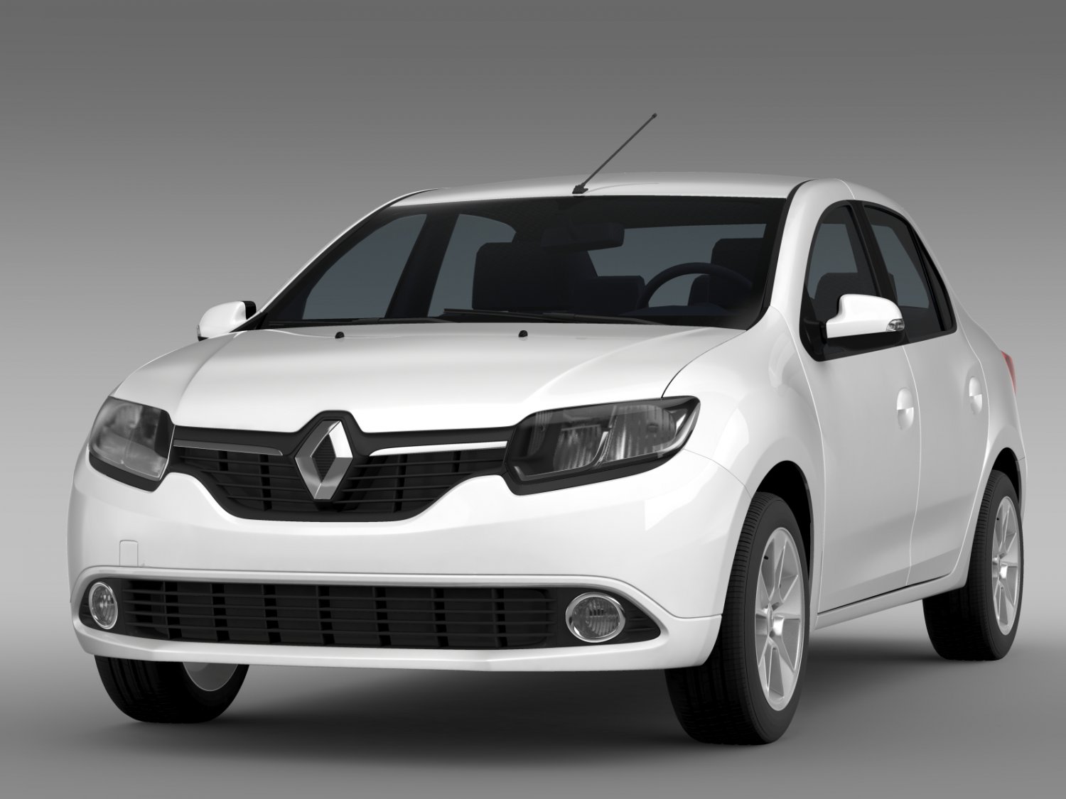 Renault Logan 2015 3D Модель In Компактные 3DExport