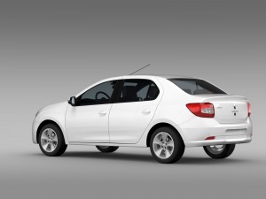 renault logan 2015 Model 3D