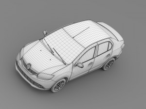 renault logan 2015 Model 3D