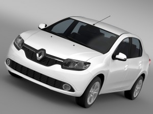 renault logan 2015 Model 3D