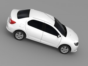 renault logan 2015 Model 3D