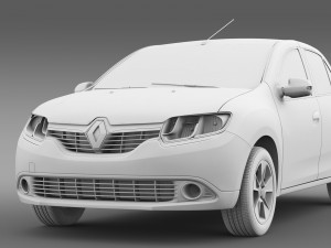 renault logan 2015 Model 3D
