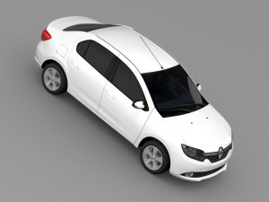 renault logan 2015 Model 3D