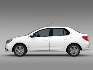 renault logan 2015 Model 3D