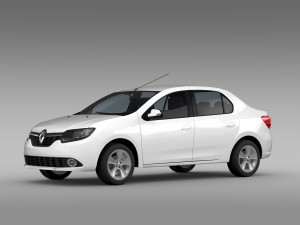 renault logan 2015 Model 3D
