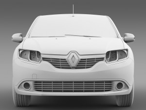 renault logan 2015 Model 3D