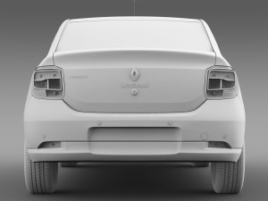 renault logan 2015 Model 3D