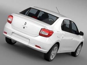 renault logan 2015 Model 3D