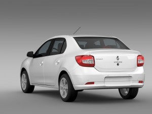 renault logan 2015 Model 3D