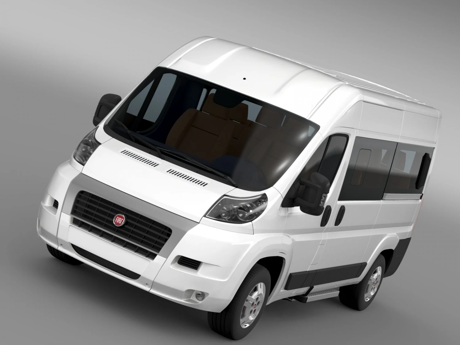 fiat ducato panorama l2h2 2006-2014 3D Model .c4d .max .obj .3ds .fbx .stl .blend 