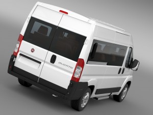 fiat ducato panorama l2h2 2006-2014 3D Модель