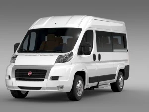 fiat ducato panorama l2h2 2006-2014 3D Model