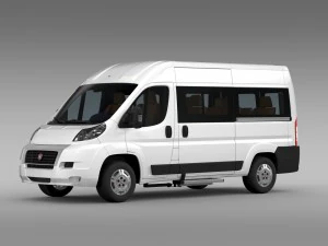 fiat ducato panorama l2h2 2006-2014 3D Model