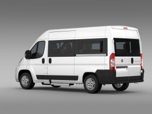 fiat ducato panorama l2h2 2006-2014 3D Модель