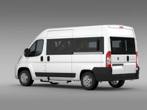 fiat ducato panorama l2h2 2006-2014 3D Model