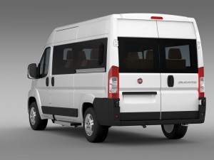 fiat ducato panorama l2h2 2006-2014 3D Модель