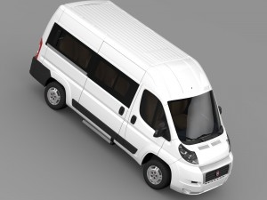 fiat ducato panorama l2h2 2006-2014 3D Модель
