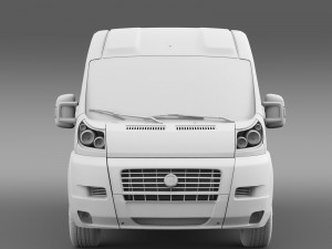 fiat ducato panorama l2h2 2006-2014 3D Модель