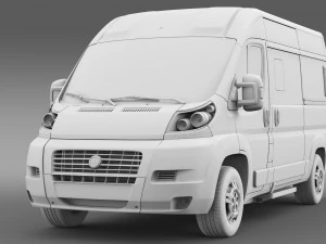 fiat ducato panorama l2h2 2006-2014 3D Model