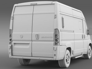 fiat ducato panorama l2h2 2006-2014 3D Модель