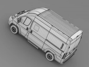 fiat ducato panorama l2h2 2006-2014 3D Model