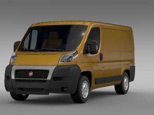 fiat ducato van l1h1 2006-2014 3D-Modell