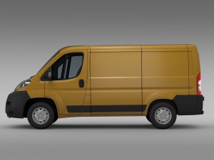 fiat ducato van l1h1 2006-2014 3D-Modell