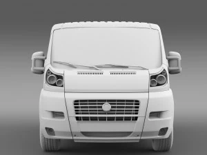 fiat ducato van l1h1 2006-2014 3D Model
