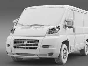 fiat ducato van l1h1 2006-2014 3D Model