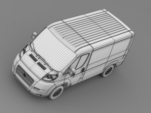 fiat ducato van l1h1 2006-2014 3D-Modell