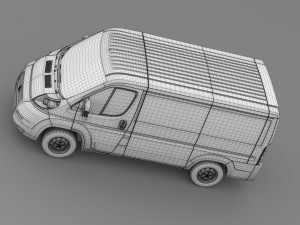 fiat ducato van l1h1 2006-2014 3D-Modell