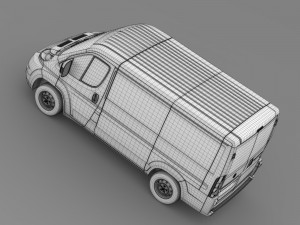 fiat ducato van l1h1 2006-2014 3D-Modell