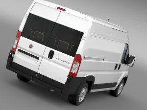 fiat ducato van l2h2 2006-2014 3D Model
