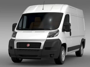 fiat ducato van l2h2 2006-2014 3D Model